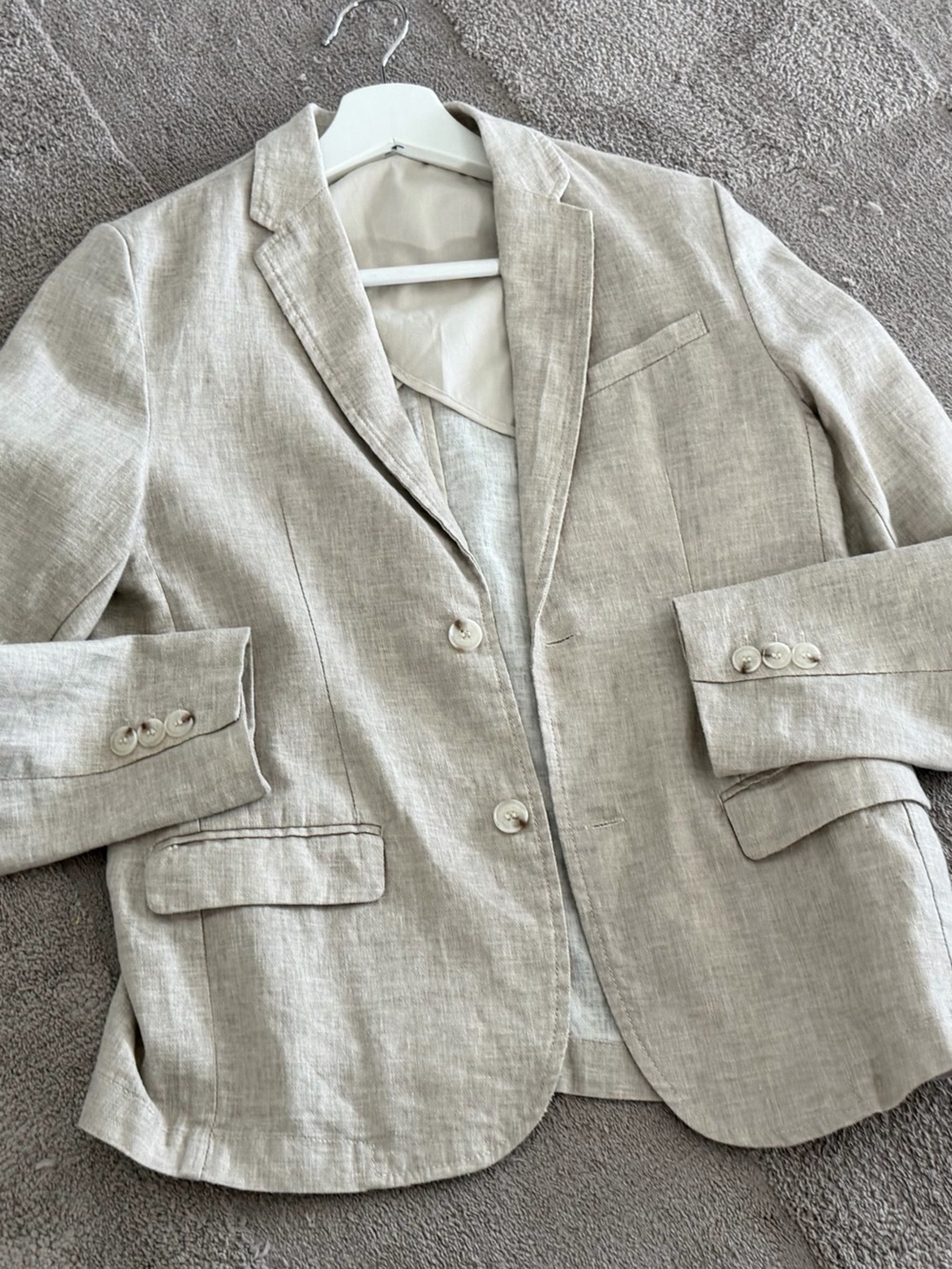 NWT ZARA boys linen blazer.